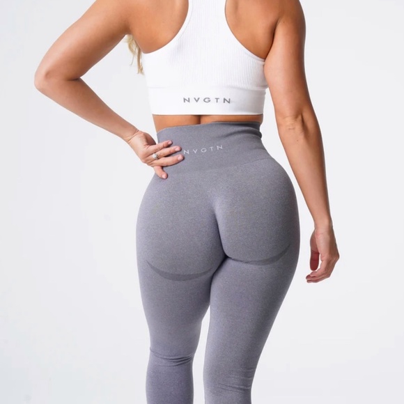NVGTN Grey Contour Seamless Leggings - Picture 2 of 9